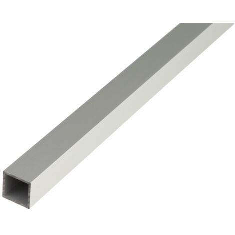 GAH Alberts Quadratrohr glatt L1.000xB20xH20xS1, 5mm Aluminium silberf. Elox.