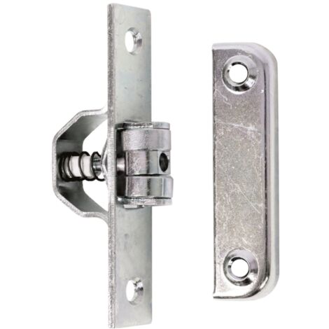 GAH Alberts Rollschnäpper Platte 18x90mm Loch-D. 6/4,8mm STA verz. m. Schließbl. - 411695