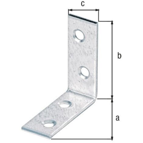 GAH Alberts Stuhlwinkel 40x40x15mm Stahl roh, gelb, sendz.