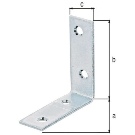 GAH Alberts Stuhlwinkel 60x60x20mm Stahl roh, gelb, sendz.