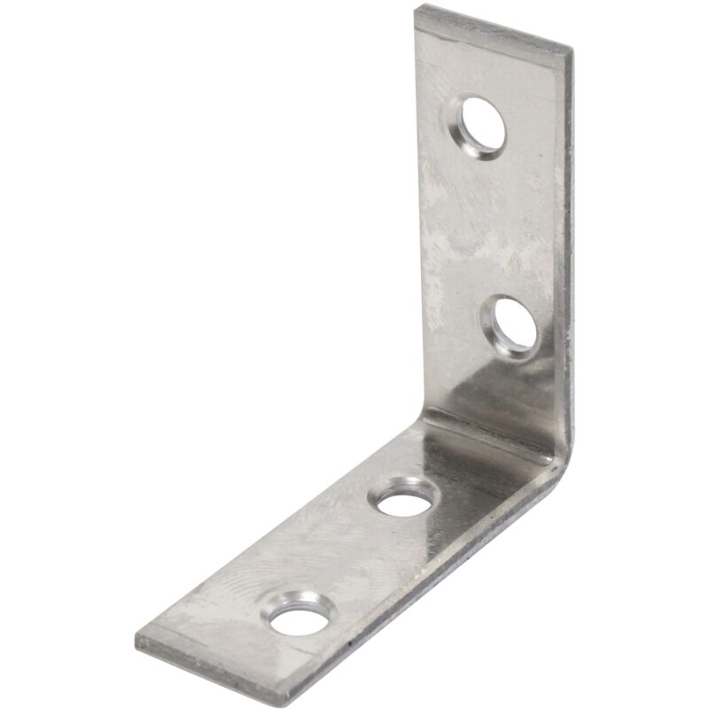 Alberts 851880 Équerre de chaise, acier inoxydable, 40 x 40 x 15 mm, Set de 50 pièces