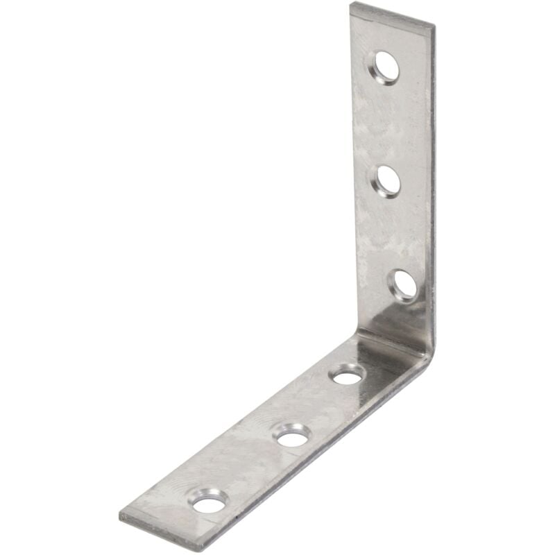 GAH - Alberts 851897 Équerre de chaise, acier inoxydable, 60 x 60 x 16 mm, Set de 50 pièces