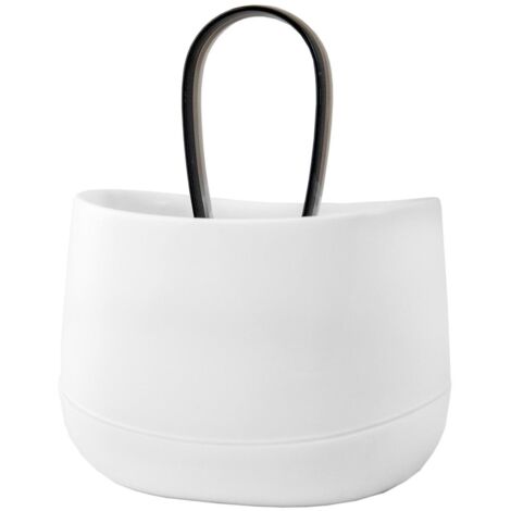 GAIA SCOLAPOSATE IN PLASTICA CON MANICO DI COLORE BIANCO 16.5 X 12 X H20 CM