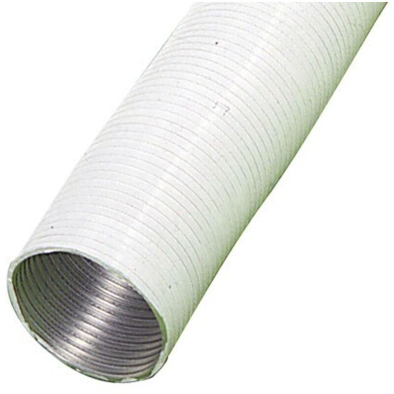 Tube en aluminium compact blanc ø 110 mm./5 mètres