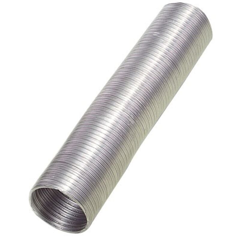 Tube compact en aluminium gris Ø 100 mm./5 mètres