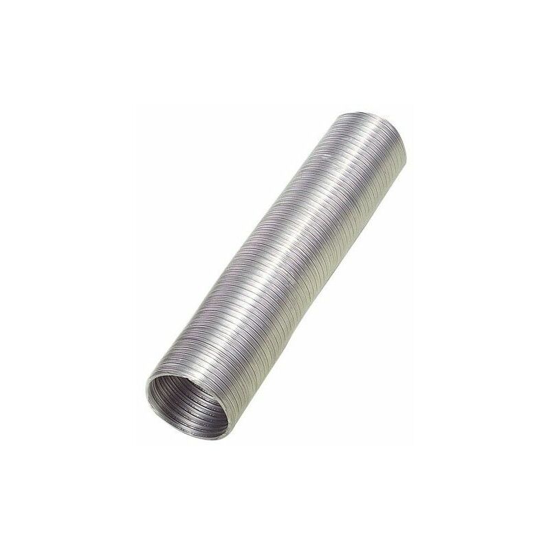 Tube compact en aluminium gris ø 125 mm./5 mètres
