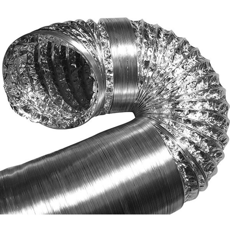 Gaine aluminium M1 127mm x 10m , conduit de ventilation
