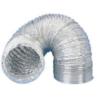 Gaine aluminium pour extracteur et aérateur d'air Ø 100 mm x 3 m ventilation conduit