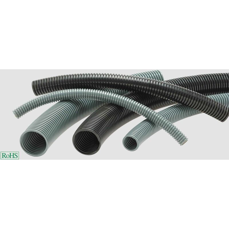 92723 HELUcond PA6-S Gaine annelée noir 6.60 mm 50 m X156411 - Helukabel