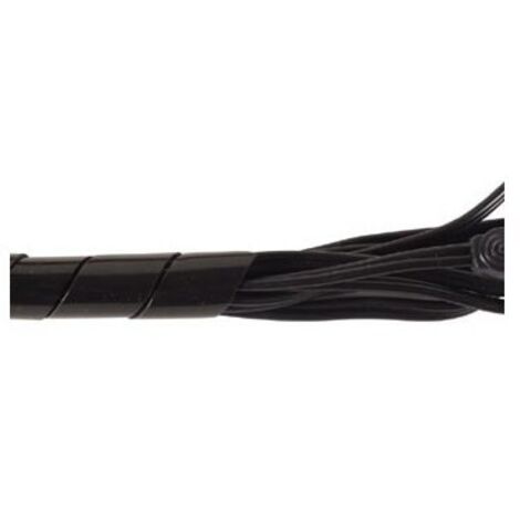 Gaine cache-fils spiralee 10m / ø15mm (noir)
