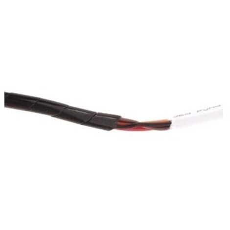 Gaine cache-fils spiralee 10m / ø6mm (noir)
