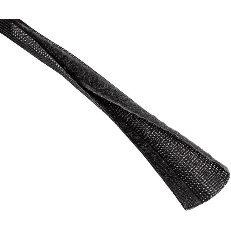 Gaine de câble flexible en text, universelle, 20 - 40 mm, 1,8 m, noir Hama