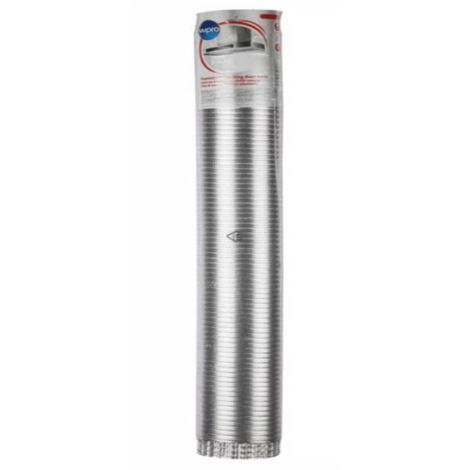 Gaine de hotte en aluminium 125 mm – Accessoire d'origine pour hotte – Compatible avec appareils Whirlpool – Pour espaces confinés