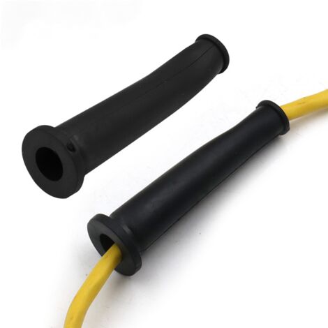 Gaine de protection de câble noire, 68 mm de long, 2 pièces, gaine de protection de câble en caoutchouc, accessoire pour outil électrique.