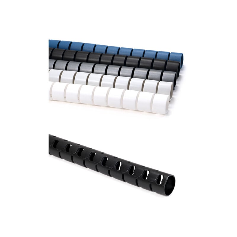 Gaine de protection Helawrap en Polypropylène Grise Ø25mm en sachet2m Hellermanntyton