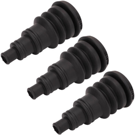 Gaine de protection passe-câble pare-feu - 3 pièces, caoutchouc noir universel pour faisceaux de 3/8" à 1"