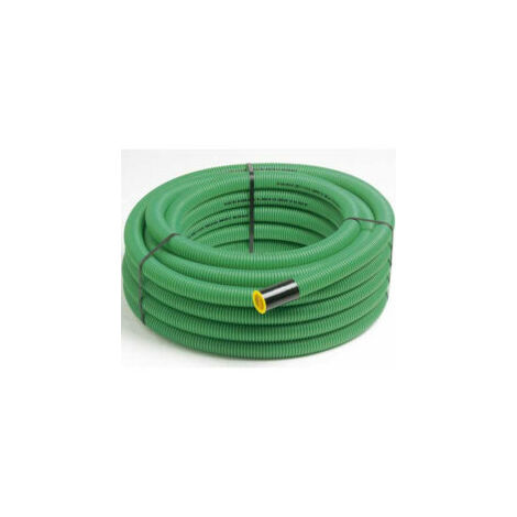 Gaine électrique verte diamètre 40mm couronne de 50 mètres – Résistance chocs et écrasement – TPC40V50 – Cable Courant Fort