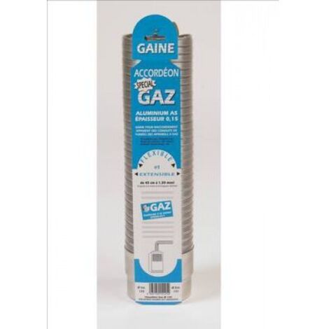 Gaine flexible accordéon aluminium spécial gaz TOLERIE EMAILLERIE NANTAISE 015125