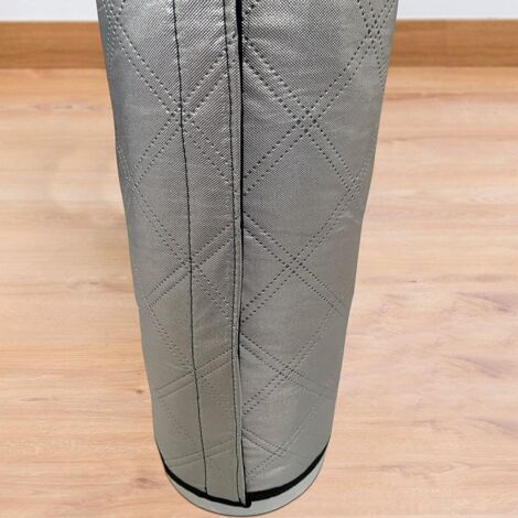 Gaine Flexible Aluminium pour Ventilation avec Isolation [3-Layer Aluminium Film+Cotton+Oxford] [59x21 inches] Noir/Silver