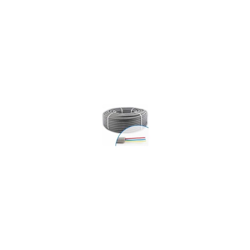 Cable Courant Fort - Gaine électrique icta préfilée 3G2.5 r/b/vj - ø 20 mm - Couronne de 100m
