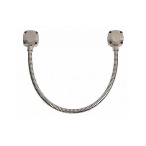 Gaine inox renforcée 50 cm diamètre 13/10 mm avec chapeaux carrés - SEWOSY -