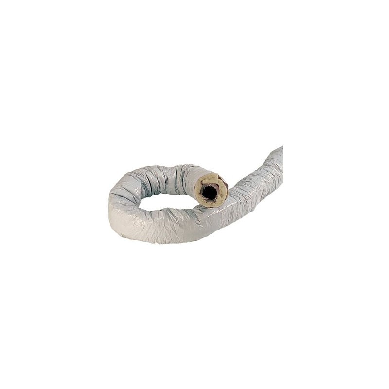 T 127 cr l 6 m - conduit souple pvc calorifuge 6 m diamètre 125 epaisseur 25 (423053)