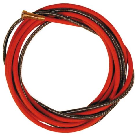 Gaine métallique en acier jaune de 3 mètres pour fil acier diamètre 0,6 à 2,4 mm (1,2 / 1,6 mm)