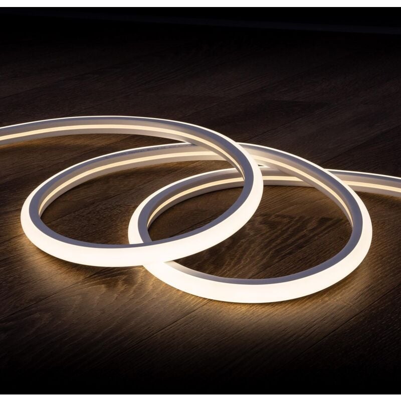 Efectoled - Gaine Néon led Flexible Dimmable 7.5W/m 220V ac 120LED/m Semi-circulaire 180° Blanc Neutre IP67 sur Mesure Coupe tous les 100cm 4 m
