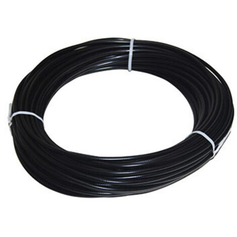 Gaine plastifiée en rouleau de 50 mètres Ø: ext: 8mm Ø int: 4mm