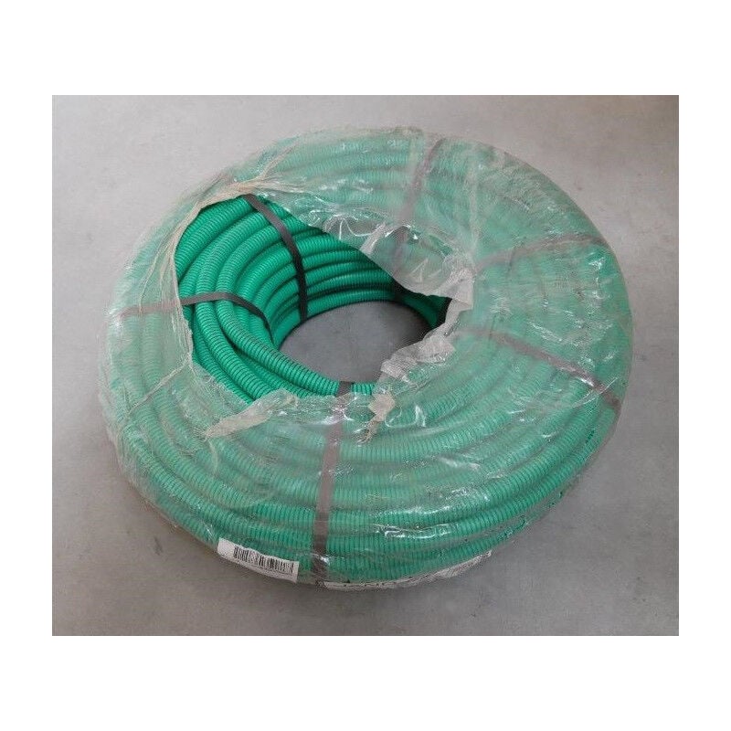 Gaine préfilée avec câble reseau adsl 298 4 paires 05 (bobine de 100 mètres) icta verte ø 20mm janofil