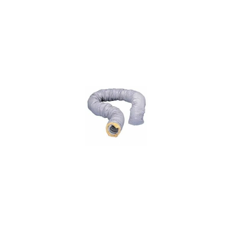 Gaine VMC souple isolée 25 mm – Ø 80 mm – Longueur 6 m – Isolation laine de verre A+ – Pare-vapeur en polyéthylène – Nather