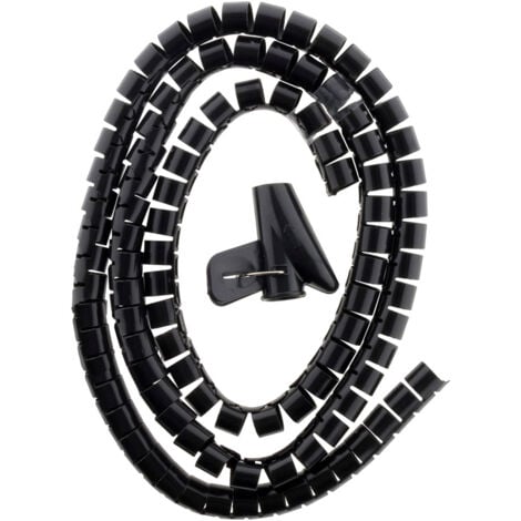 Gaine range câble Ø20mm 1,5m - noir - Zenitech