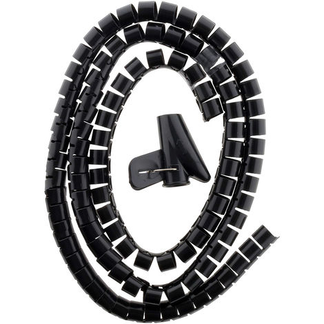 StarTech.com Gaine spirale range-câble en noir - 2,5 m - Diamètre