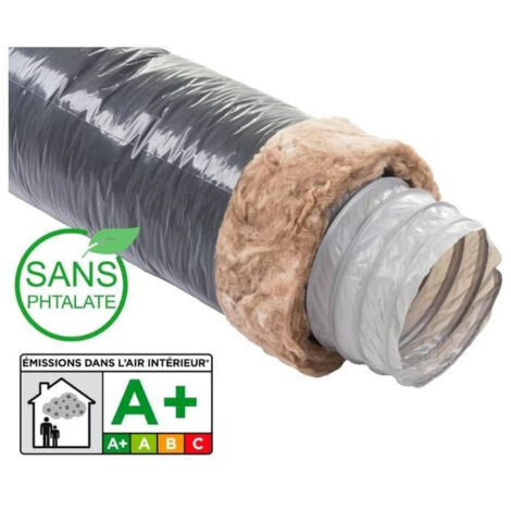 Gaine souple ecosoft vmc pvc isolée diamètre ø125 mm  longueur 6 mêtres - S&P