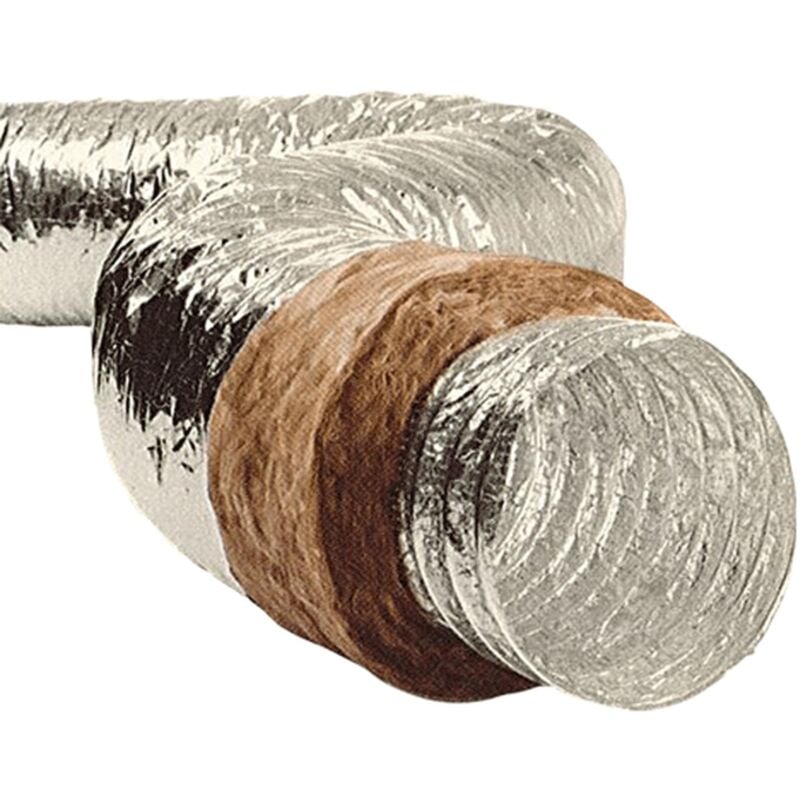 Gaine souple isolée alu/polyester - gsi gh ecosoft 125 L10M - 810802 s&p Unelvent 810802