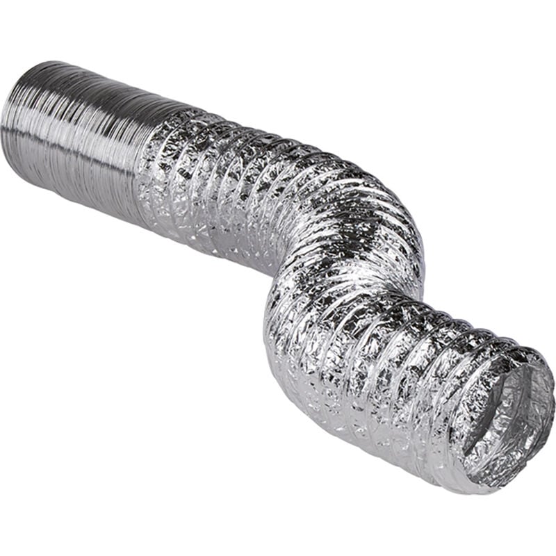 Gaine souple nu aluminium - diamètre 80 mm - Couronne de 10 m Vortice