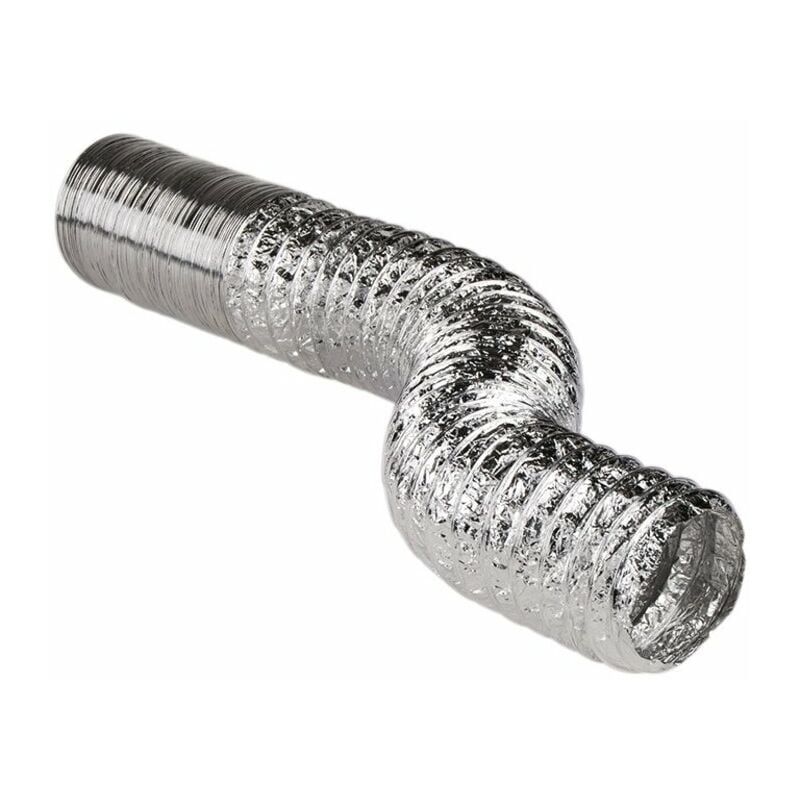 Gaine souple nu aluminium - diamètre 100 mm - Couronne de 10 m Vortice