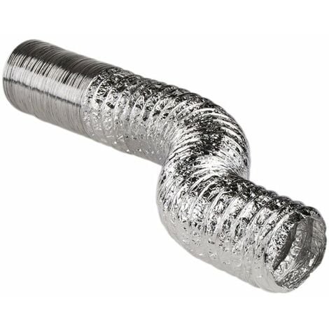 Gaine souple nu aluminium - Ø 80 mm - Couronne de 10 m - Vortice