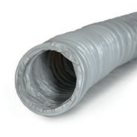 Gaine souple PVC gris pour ventilation, diamètre 150 mm, longueur 6m