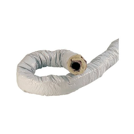 Gaine vmc souple pvc isolée 25mm ø125 mm 6 mêtres atlantic