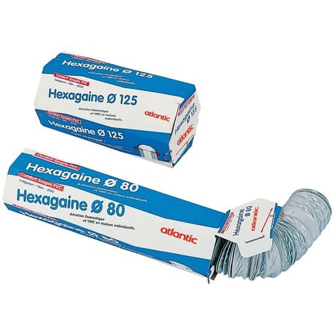 Gaine souple PVC pour VMC - Diam 80 - l18m / Atlantic