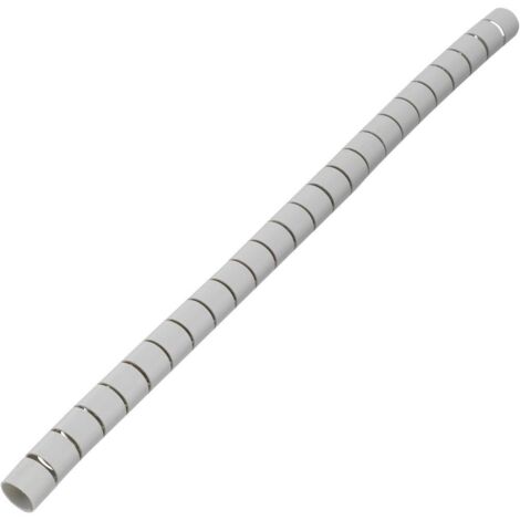 Gaine spirale 20 mm (max) TRU COMPONENTS TC-MX-KLT20GY203 1593186 gris 5 m