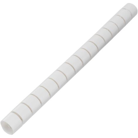 Gaine spirale 20 mm (max) TRU COMPONENTS TC-MX-KLT20WE203 1593191 blanc 5 m