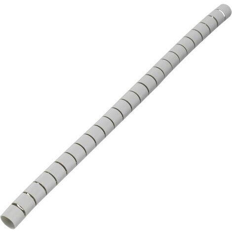 Gaine spirale 25 mm (max) TRU COMPONENTS TC-MX-KLT25GY203 1593187 gris 5 m