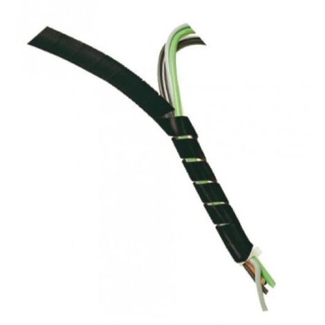 Gaine Spirale 4mm 10m Noir