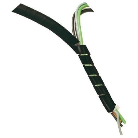 Gaine Spirale 9mm Noir 10m