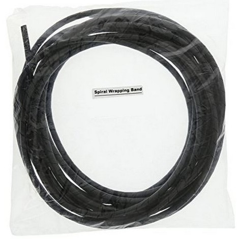 GAINE SPIRALE diam 6mm Cache cable 10 m NOIR -15508