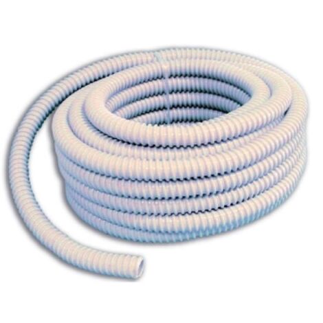 Gaine spirale flexible grise 30 m 25 mm en tube ondulA  pvc