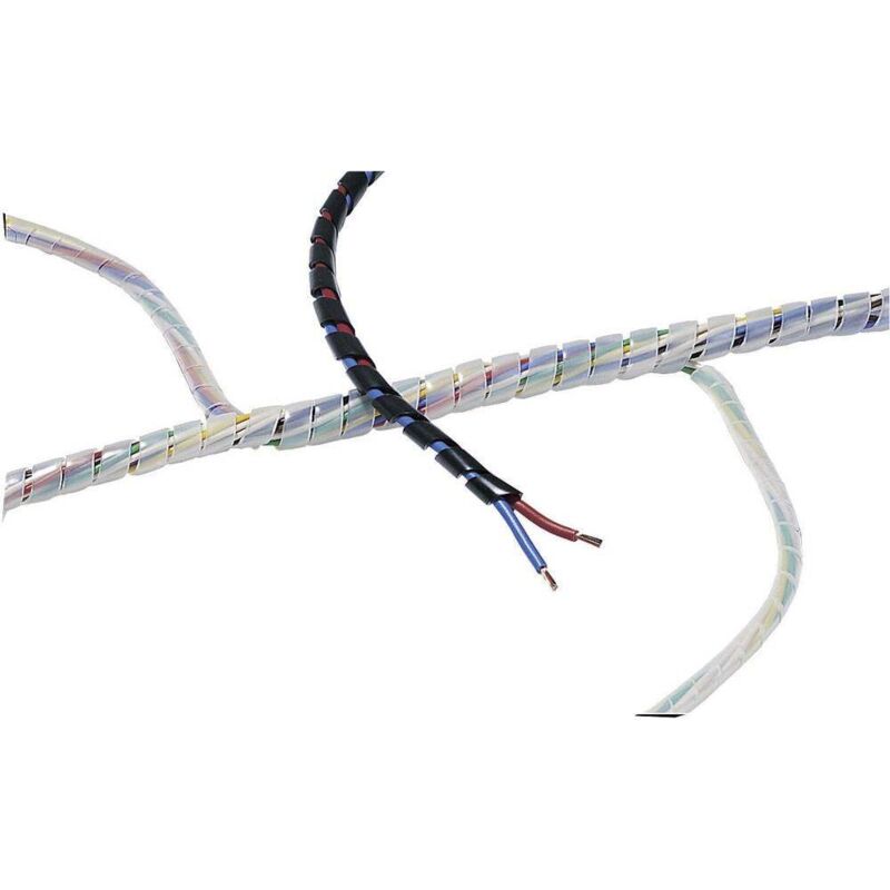 Gaine spirale 10 à 100 mm Hellermanntyton SBPAV09-PA6-BK-30M 161-44200 noir 30 m S14884