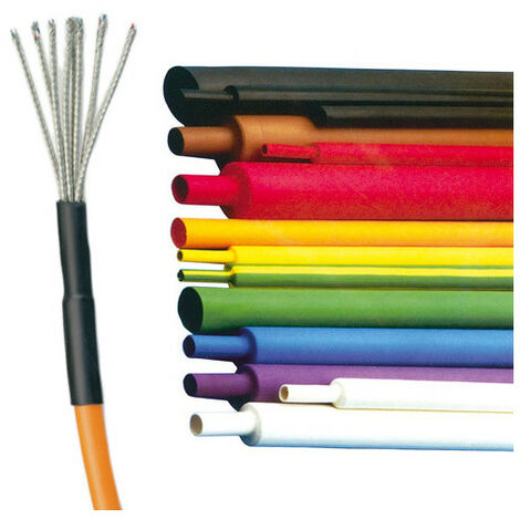 Gaine thermo à paroi fine, rétreint 2/1. Dimensions: 76,2/38,1mm-transparent (PLF3-C)